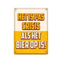 Paperdreams Tekstbord metaal 22x16,5cm - crisis - thumbnail