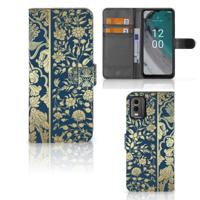 Nokia C32 Hoesje Beige Flowers - thumbnail