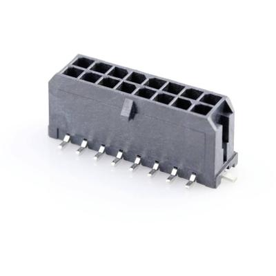 Molex 430451618 Male header, inbouw (standaard) Totaal aantal polen: 16 Rastermaat: 3 mm Inhoud: 1 stuk(s) Tape on Full reel Molex 430451618 Male header, inbouw (standaard) Totaal aantal polen: 16 Rastermaat: 3 mm Inhoud: 1 stuk(s) Tape on Full reel