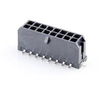 Molex 430451618 Male header, inbouw (standaard) Totaal aantal polen: 16 Rastermaat: 3 mm Inhoud: 1 stuk(s) Tape on Full reel - thumbnail