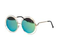 Bril festival grote glazen blauw - thumbnail