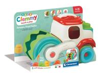 Clementoni baby soft clemmy stoomwals voertuig met blokken, 9dlg. - thumbnail