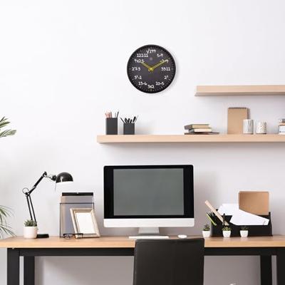 NeXtime NX-7363ZW Reken Wandkllok - 30cm -Stille Klok- Rekenformule Design - NXt By - "Maths"