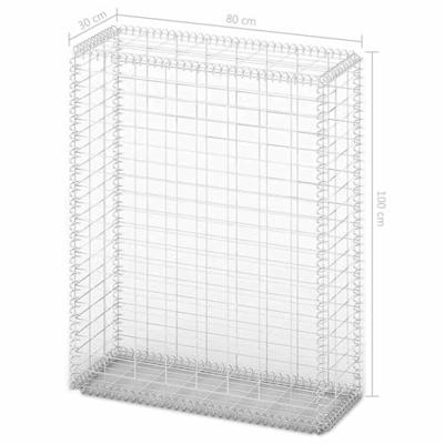 Schanskorf met deksels 100x80x30 cm gegalvaniseerd draad