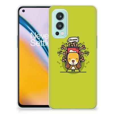 OnePlus Nord 2 5G Telefoonhoesje met Naam Doggy Biscuit OnePlus Nord 2 5G Telefoonhoesje met Naam Doggy Biscuit