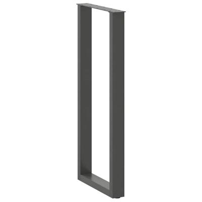 Bartafelpoten 2 st U-vormig 40x(110-111) cm staal antraciet
