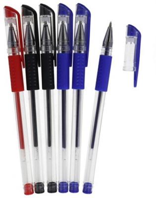 Gerimport gelpennen 15 cm blauw/zwart/rood 6 stuks Gerimport gelpennen 15 cm blauw/zwart/rood 6 stuks