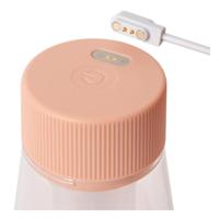 Lucide LORALI - Oplaadbare Tafellamp Binnen/Buiten - Accu/Batterij - Ø 7,7 cm - LED Dimb. - 1x1,2W 2600K/3000K - IP44 - Roze - thumbnail