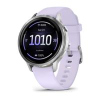 Garmin Venu 4, 41mm, Premium smartwatch met GPS, AMOLED-touchscreen, LED-zaklamp, Geavanceerde gezondheids- en fitnessfuncties, Tot 10 dagen batterijduur, Silver/Lila - thumbnail