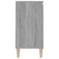 Dressoir 101x35x70 cm bewerkt hout grijs sonoma eikenkleurig - thumbnail