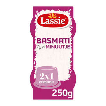 Lassie Minuutje Basmatirijst 2x125g bij Jumbo