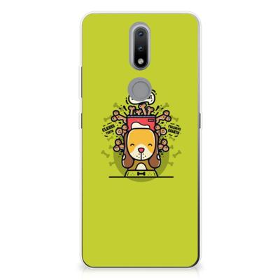 Nokia 2.4 Telefoonhoesje met Naam Doggy Biscuit Nokia 2.4 Telefoonhoesje met Naam Doggy Biscuit