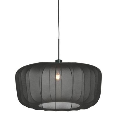 Steinhauer HanglampVela Lino met zwarte kap Ø60cm - 4486ZW