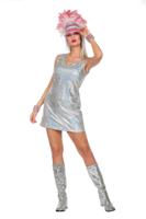 Jurkje festival bling zilver - thumbnail