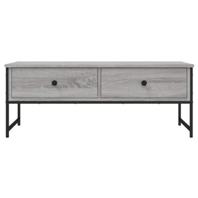 Salontafel 101x49x39,5 cm bewerkt hout grijs sonoma eikenkleur