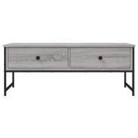 Salontafel 101x49x39,5 cm bewerkt hout grijs sonoma eikenkleur - thumbnail