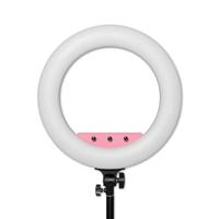 Caruba RGB Round Vlogger 18 inch LED set met tas roze - thumbnail