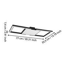 Stars of Light Vierkante led plafondlampMacellara 77cm - 390019 - thumbnail