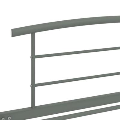 Bedframe metaal grijs 100x200 cm