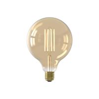 Calex Globe G125 Goud Straight filament 220-240V 4.5W 470lm 2100K E27 dimbaar met LED dimmer - thumbnail