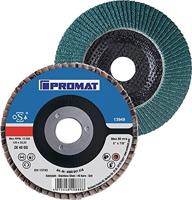 Promat/Tecwerk Lamellenslijpschijf | d. 115 mm korreling 80 conisch | RVS zirkoniumkorund - 4000841508 - thumbnail