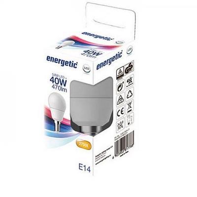 Energetic LED kogel E14 4,9-40W 2700K mat - 2710222 Energetic LED kogel E14 4,9-40W 2700K mat - 2710222