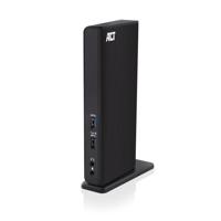 ACT Connectivity USB-C of USB-A Dual Monitor Docking Station dockingstation - thumbnail