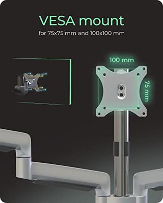 ICY BOX IB-MS505-TI, Monitorständer mit Tischhalterung f. 3 Monitore bis zu 32'' (81 cm) Monitor-tafelbeugel Aantal monteerbare displays: 3 Display(s) 81,3 cm