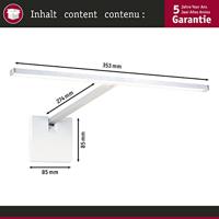 Paulmann Xana 95575 LED-schilderijlamp 5.5 W LED Aluminium (geborsteld) - thumbnail