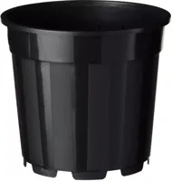 Nature container met afwatering zwart 4.5 liter 2 stuks - thumbnail