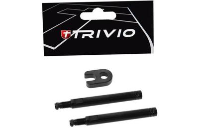 Trivio - ventielverlenger set zwart 50mm inclusief gereedschap