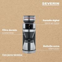 Severin KA4853 Filka Filter Koffiezetapparaat met Thermoskan Zwart/RVS - thumbnail