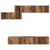 Tv-meubelset 7 pcs Oud hout 60 x 30 x 30 cm Bewerkt hout - thumbnail