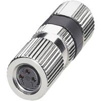 PHOENIX CONTACT SACC-M 8FS-3PCON connector, 3-polig, M8-bus recht, 3 mm-5 mm kabel buitendiameter, A codering - thumbnail