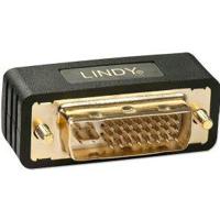 LINDY 41099 DVI Adapter [1x DVI-stekker 24+5-polig - 1x DVI-bus 24+5-polig] Zwart - thumbnail