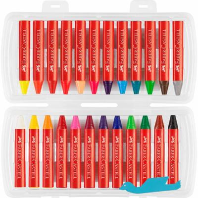 Faber Castell Waskrijt Jumbo in opbergbox - 24 stuks