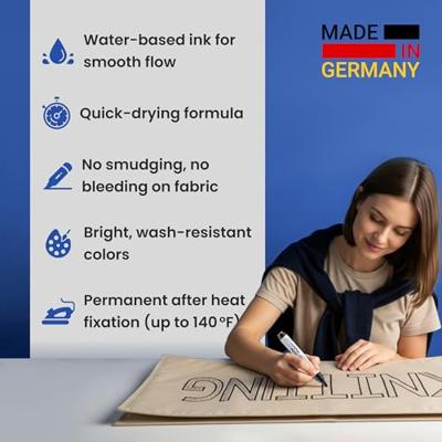 Textielmarker edding 4500 rond 2-3mm lichtblauw | 10 stuks