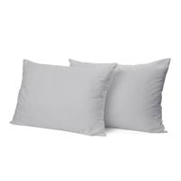 Elegance Kussensloop Hotelsluiting Percal Katoen licht grijs - thumbnail