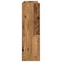 VidaXL Schoenenrek 80x25x81 cm bewerkt hout oud houtkleurig - thumbnail