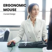 Perixx PERIMICE-517 D Trackball USB Laser Zwart 7 Toetsen 400 dpi, 1000 dpi Ergonomisch, Geïntegreerde trackball - thumbnail