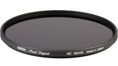 Hoya Grijsfilter NDx16, Pro1D serie - 4 stops - 55mm