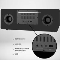 Denver MIR-270B Internetradio met CD-speler Internet, DAB+, VHF (FM) AUX, Bluetooth, CD, USB, WiFi, Internetradio Zwart - thumbnail