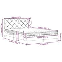 Bed met matras stof taupe 120x200 cm - thumbnail