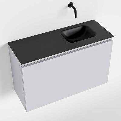 MONDIAZ OLAN 80cm toiletmeubel cale. LEX wastafel urban rechts geen kraangat