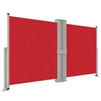 Windscherm uittrekbaar 140x1200 cm rood - thumbnail