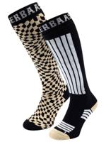 Poederbaas Skisokken 2-pack Warm Sand-35/38 - thumbnail