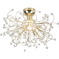 LED Plafondlamp - Plafondverlichting - Trion Guston - E27 Fitting - 1-lichts - Rond - Mat Goud - Aluminium - thumbnail