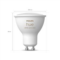 Philips HUE Lichtbron GU10 350 Lumen White and Color Ambiance 3 pack - thumbnail