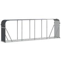 VidaXL Haardhoutopslag 300x45x100 cm gegalvaniseerd staal antraciet - thumbnail