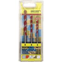 Alpen MultiCut 100703100 Carbide Multifunctionele boorset 3-delig 5 mm, 6 mm, 8 mm Cilinderschacht 1 set(s) - thumbnail